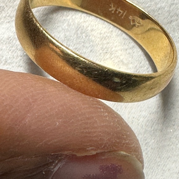 Vintage 14K Gold Women's Ring-wedding band - Picture 6 of 14
